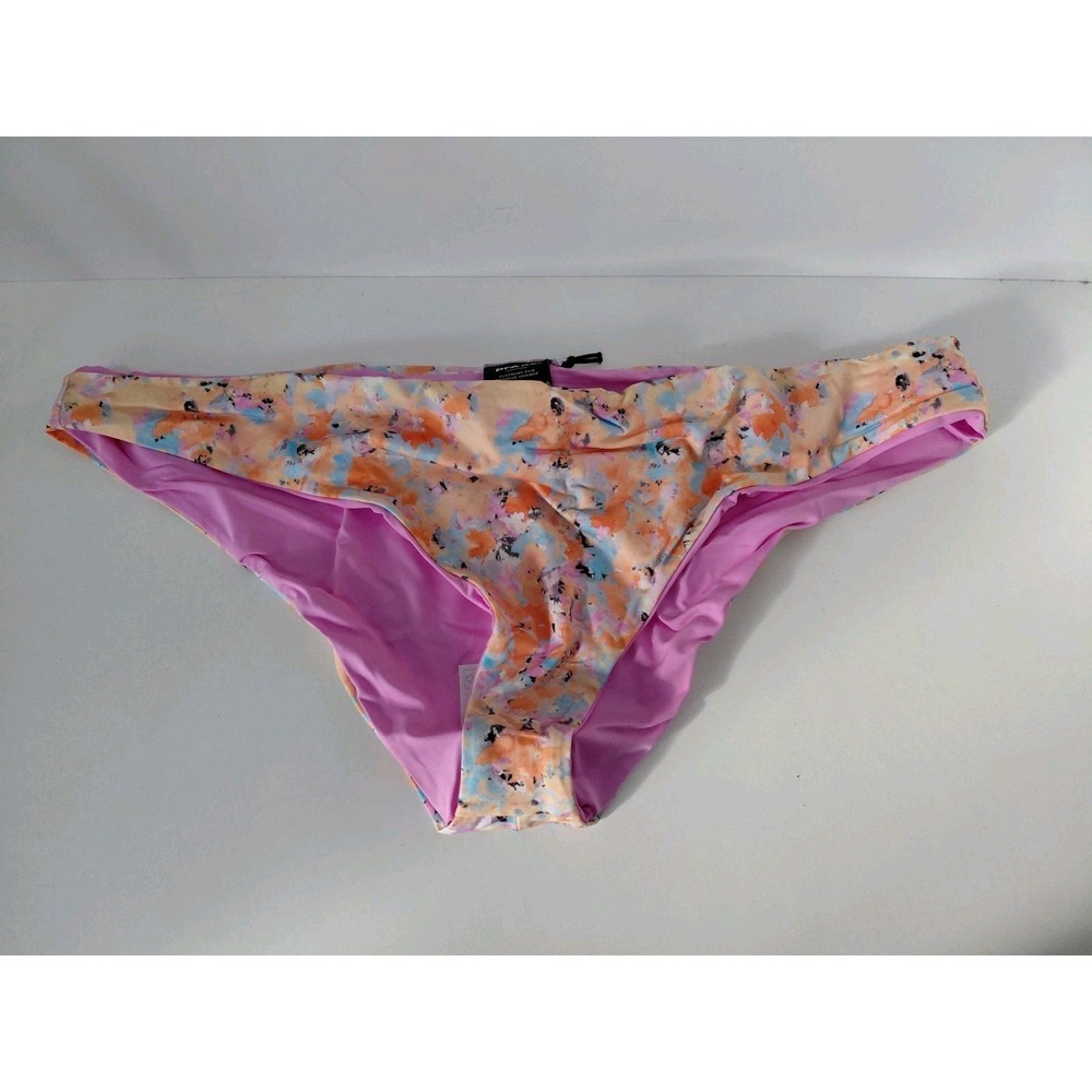 NWT prAna Gemma Reversible Low Rise Bikini Bottoms Impression XL UPF 50+